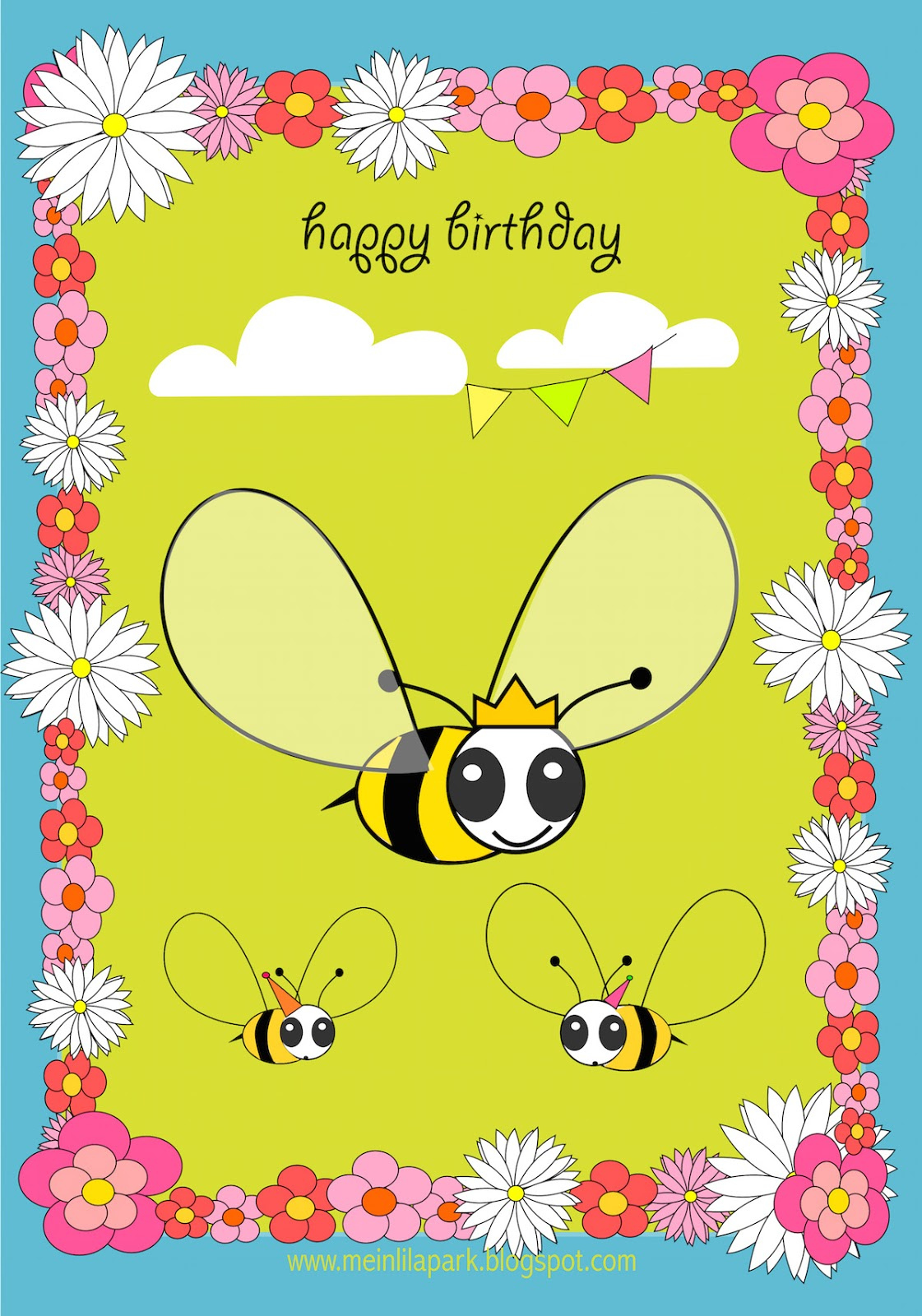 Free Printable Happy Birthday Card For Kids Ausdruckbare | FREE ...