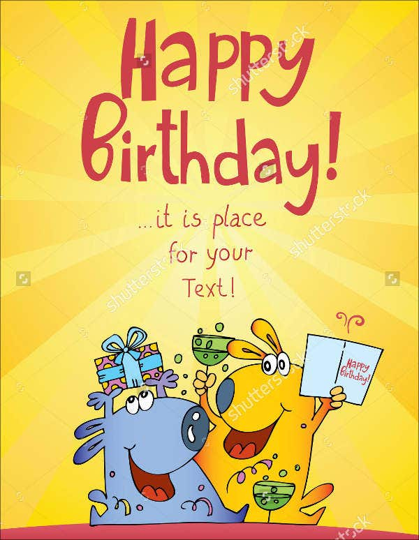 9 Funny Birthday Card Templates Free PSD Vector AI EPS Format 