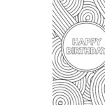 Coloring Book Incredible Happy Birthday Card Coloringes With Foldable