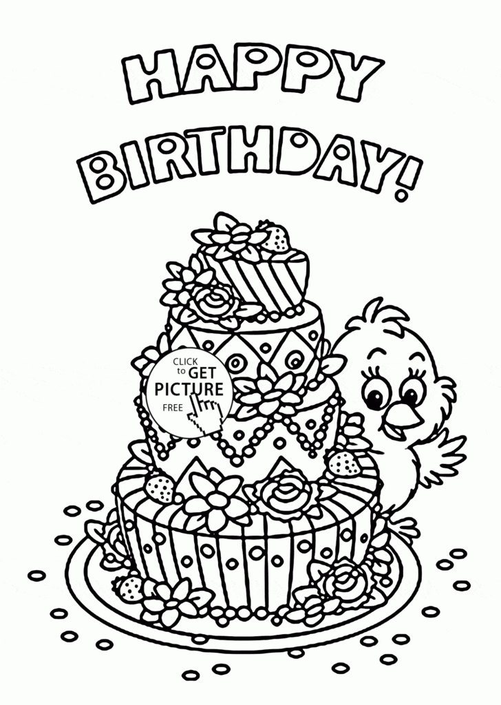 Printable Birthday Cards For Kids To Color