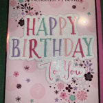 Friend Birthday Card Female Modern Floral Extra Large The Card Centre