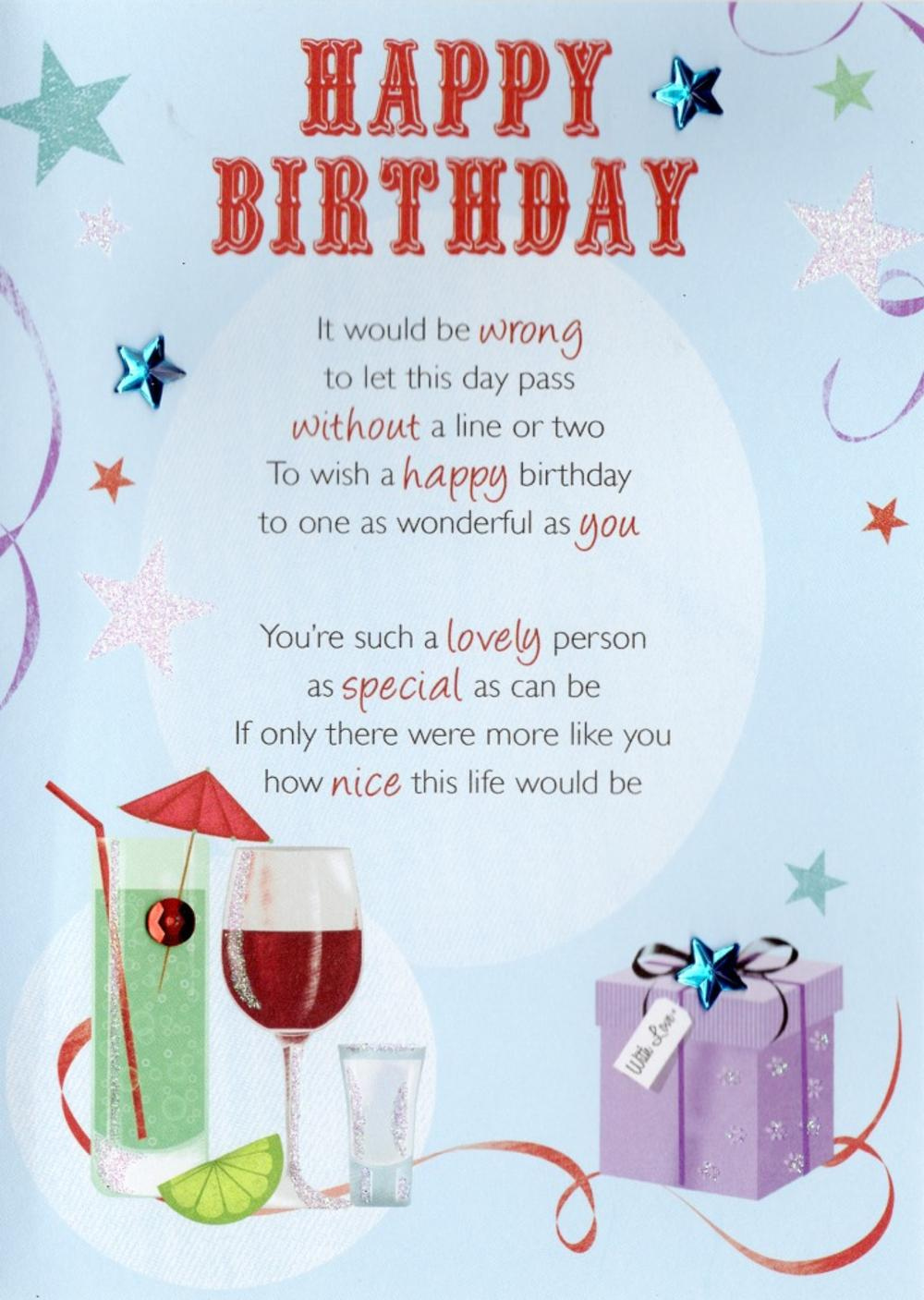 Lovely Happy Birthday Greeting Card Cards