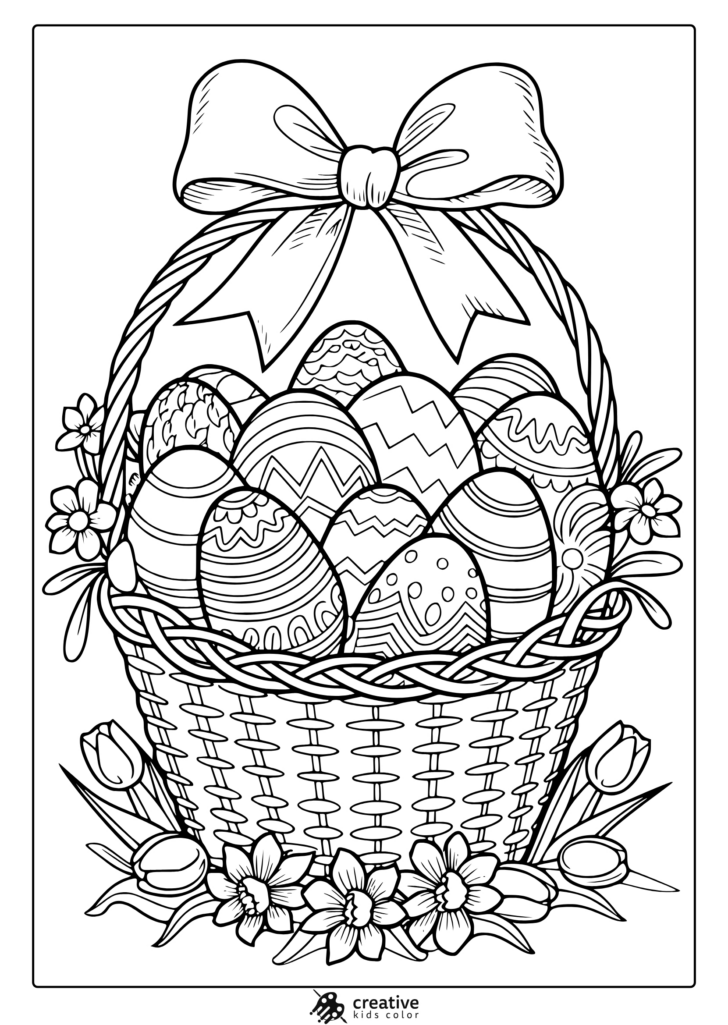 Printable Easter Cards Coloring Pages
