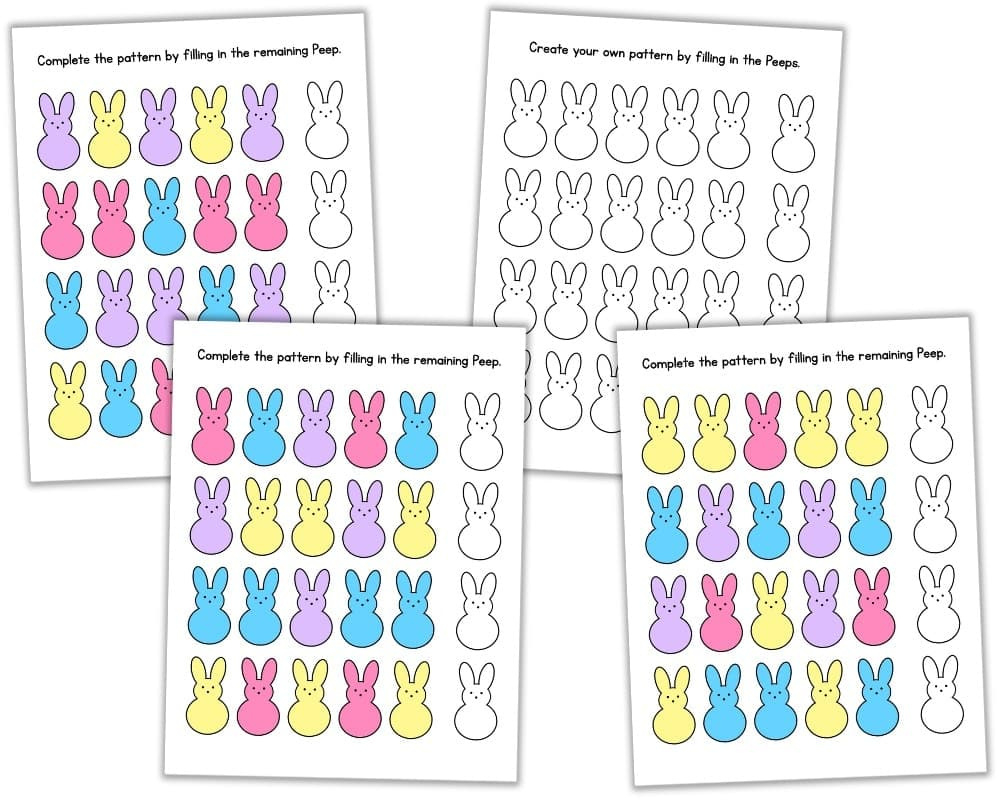 38 Easter Printable Activities For Preschoolers - Simply Full Of intended for Easter Peep Printable Lacing Cards