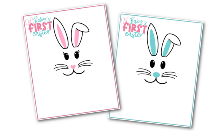 Baby’s First Easter Printable Card