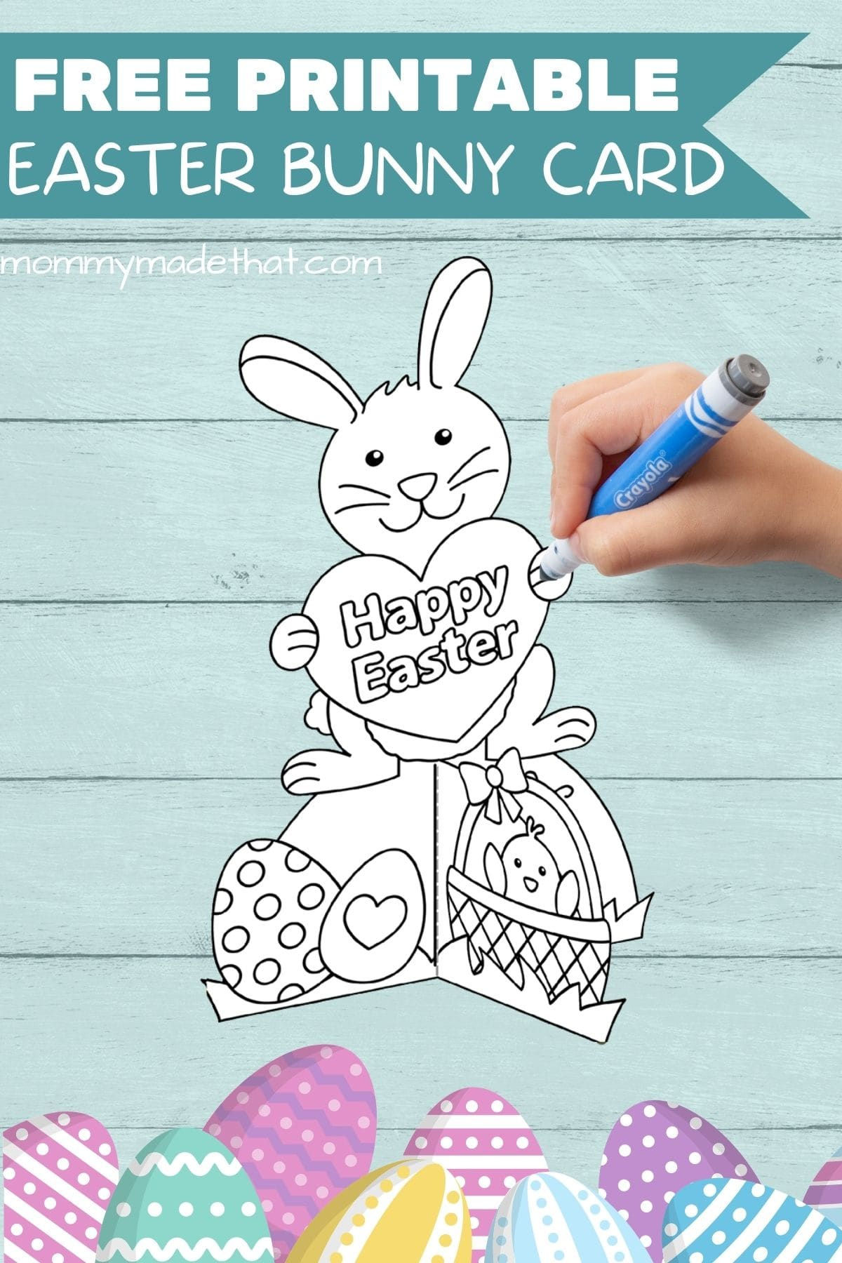 Cute Easter Bunny Cards (Free Printables!) inside Easter Bunny Printable Cards