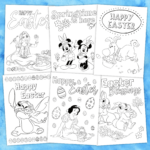 Disney Easter Colouring Sheets & Cards – Free Printables | Mama Geek In Free Printable Disney Easter Cards