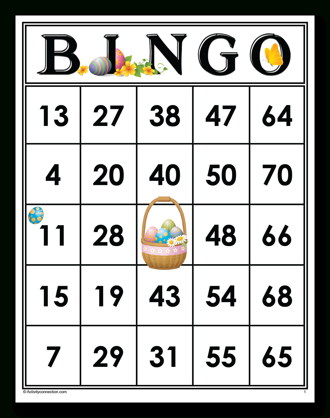 Easter Bingo Cards (Printable) - Activity Connection for Free Easter Printable Bingo Cards