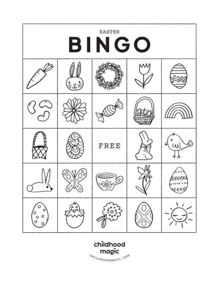 Free Easter Bingo Cards Printables