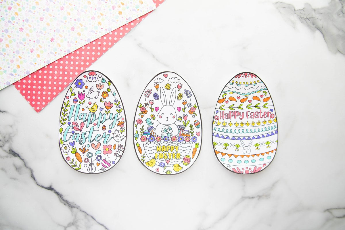 Easter Egg Cards (Free Printables) - The Best Ideas For Kids for Easter Egg Cards Printable
