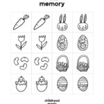 Easter Memory Game   Childhood Magic Pertaining To Easter Memory Cards Printable