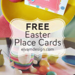 Free Easter Place Card (Or Food Tents)   Elva M Design Studio With Easter Place Cards Printable Free