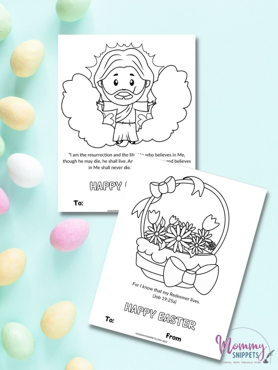 Free Printable Christian Easter Cards For Kids To Color And Share - in Free Printable Religious Easter Card For Child