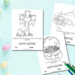 Free Printable Christian Easter Cards For Kids To Color And Share   Inside Free Printable Easter Card Religious