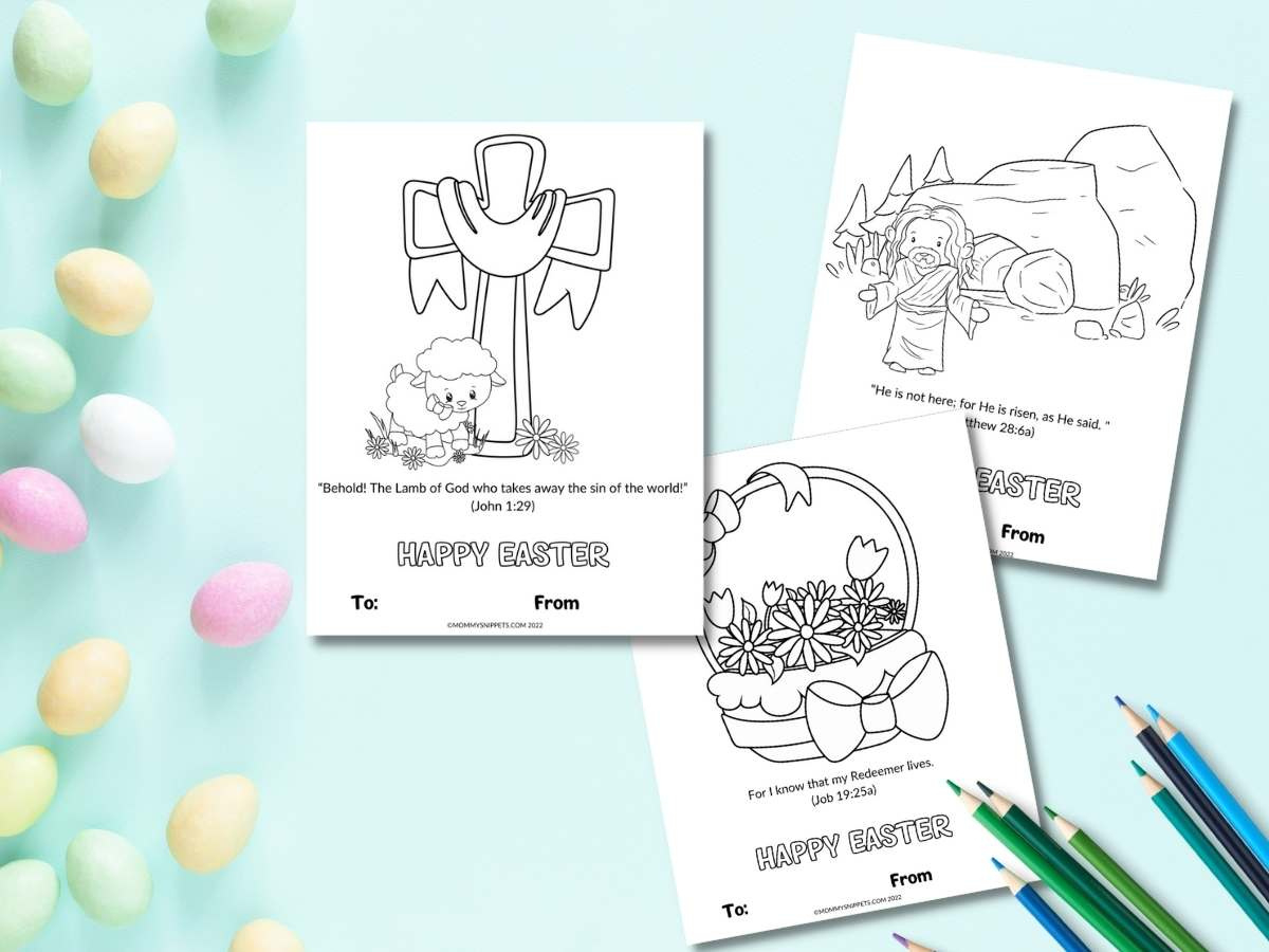 Free Printable Christian Easter Cards For Kids To Color And Share - inside Free Printable Easter Card Religious