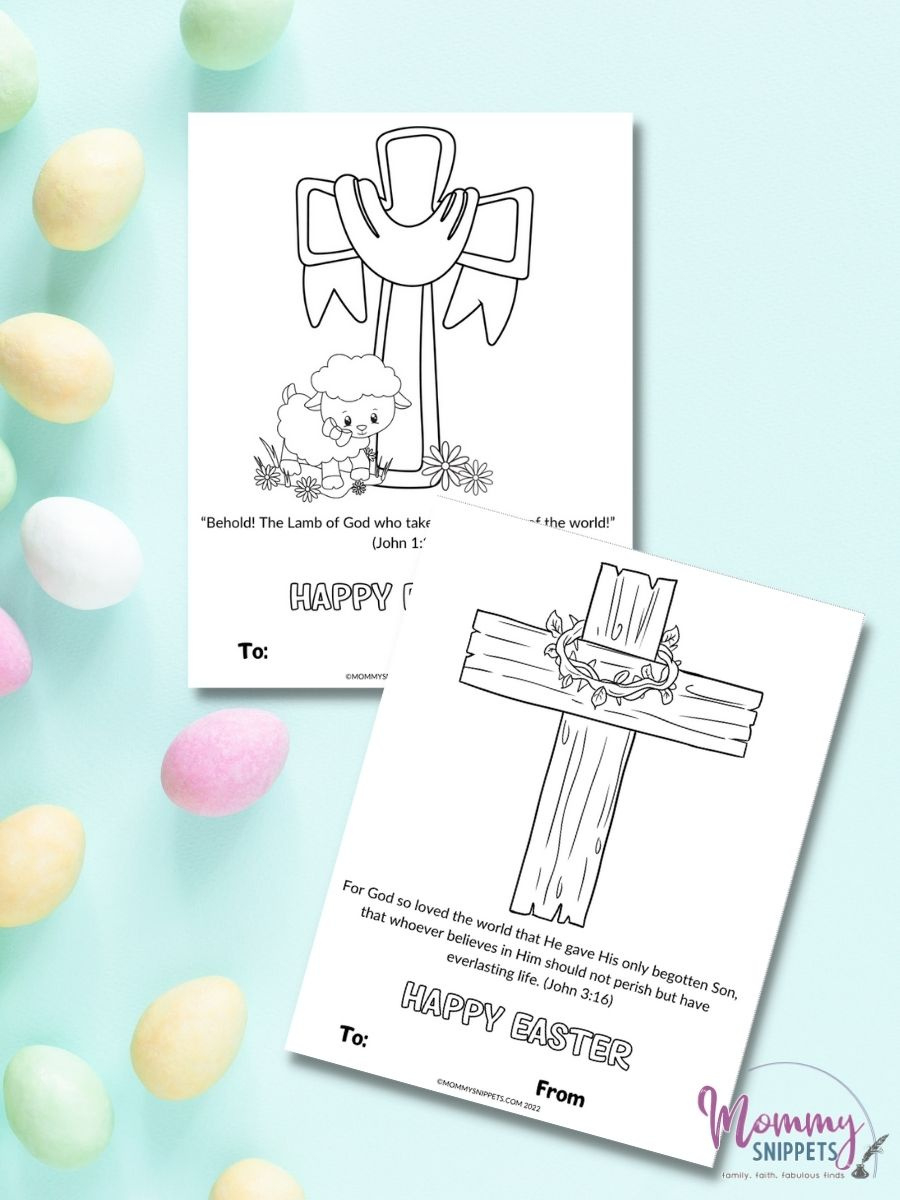 Free Printable Christian Easter Cards For Kids To Color And Share - inside Religious Easter Card Templates Free Printable