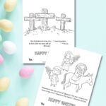 Free Printable Christian Easter Cards For Kids To Color And Share   Regarding Free Printable Religeous Easter Cards