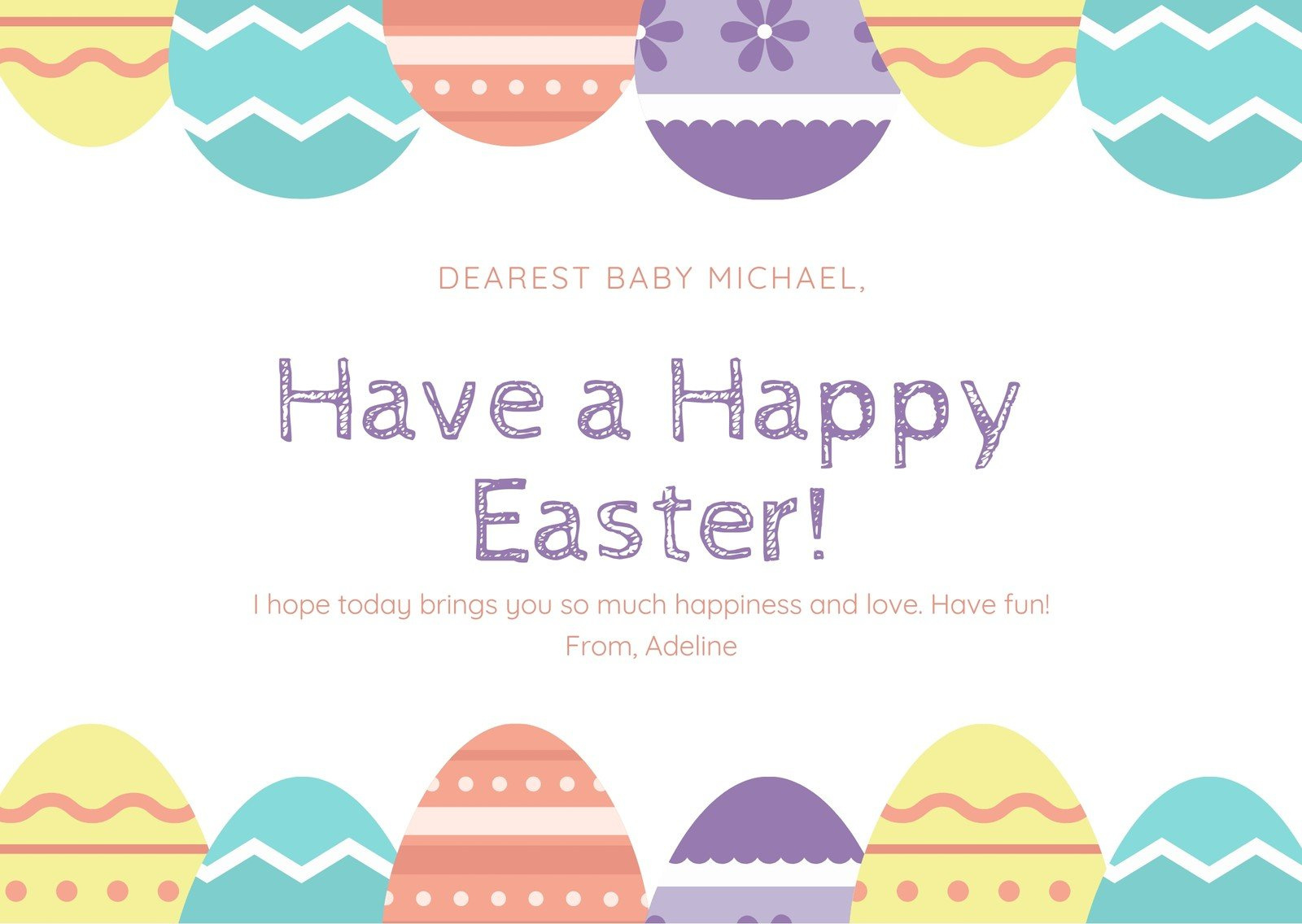 Free Printable, Customizable Easter Card Templates | Canva regarding Easter Card Printable Templates