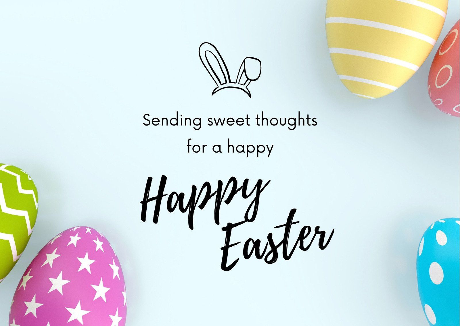 Free Printable, Customizable Easter Card Templates | Canva with Free Easter Printable Card