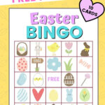 Free Printable Easter Bingo Game Cards For Kids Pertaining To Free Printable Easter Picture Bingo Cards