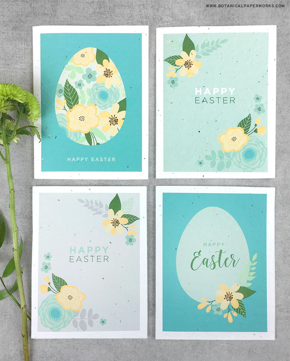 Free Printable} Easter Cards - Botanical Paperworks within Free Printable Easter Card Sentiments