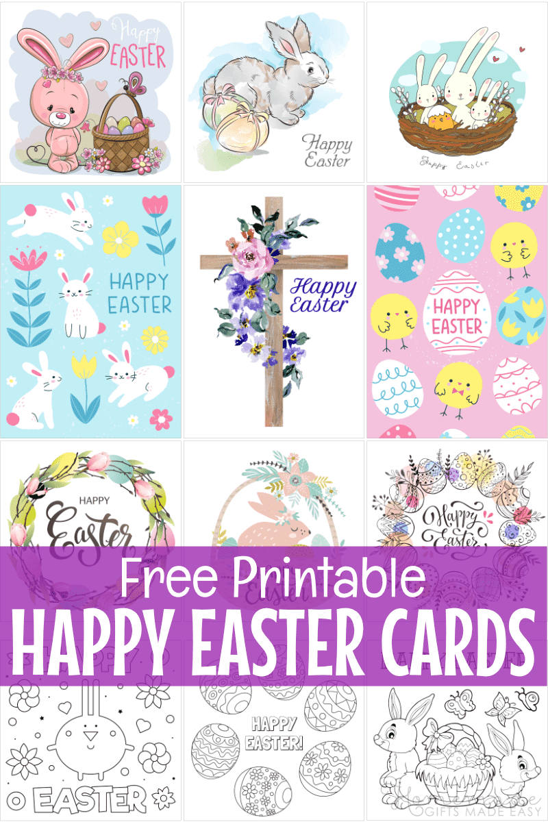 Free Printable Easter Cards &amp;amp; Easter Card Templates To Color throughout Free Printable Easter Card Printable