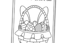 Free Printable Easter Cards To Color (Perfect For Kids!) – The in Free Printable Easter Cards Black and White
