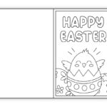 Free Printable Easter Cards To Color (Perfect For Kids!)   The Pertaining To Easter Card Kids Printable