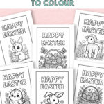 Free Printable Easter Cards To Colour — Gathering Beauty For Free Printable Easter Cards To Colour