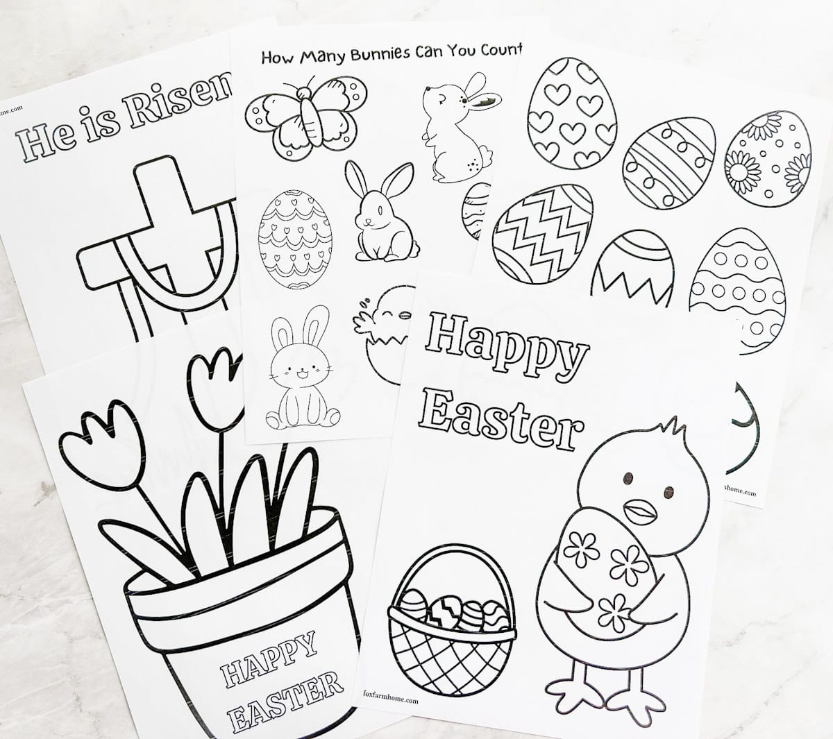 Free Printable Easter Coloring Pages For Kids - Fox Farm Home for Free Printable Coloring Easter Cards