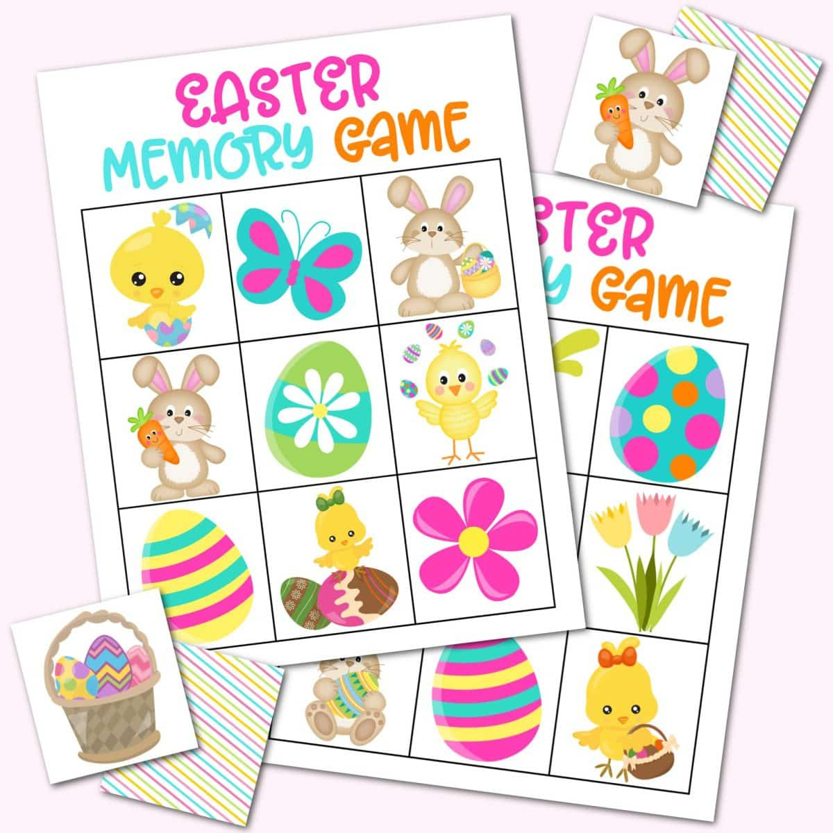 Free Printable Easter Matching Game For Kids - Kara Creates for Easter Memory Cards Printable