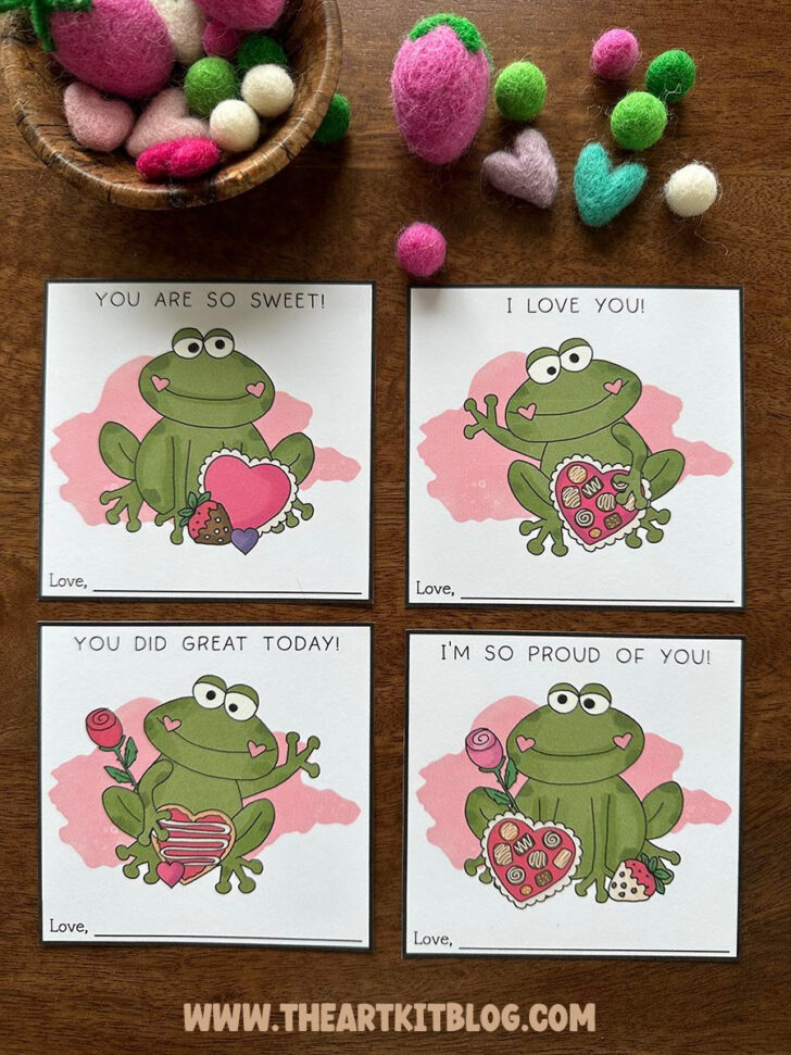 Easter Frog Printable Dad Card
