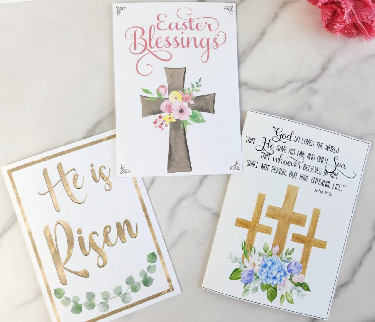 Free Printable Religious Easter Card (3 Designs!) - Leap Of Faith in Free Printable Religious Easter Cards For Husband