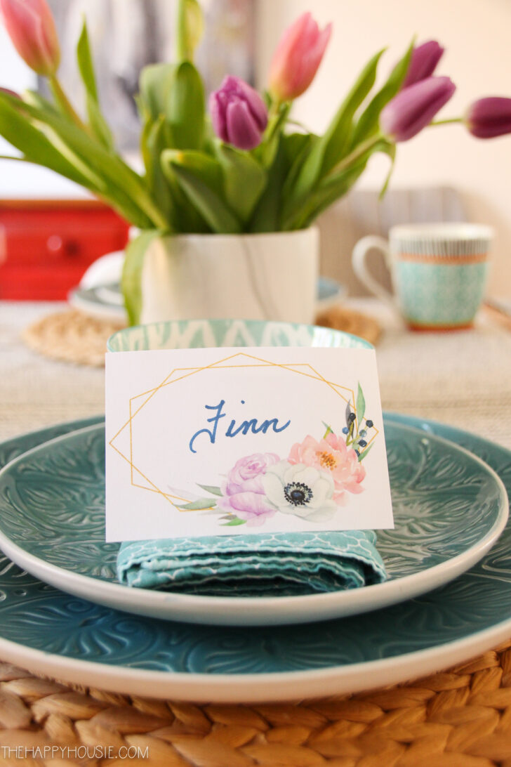 Free Printable Easter Place Setting Cards