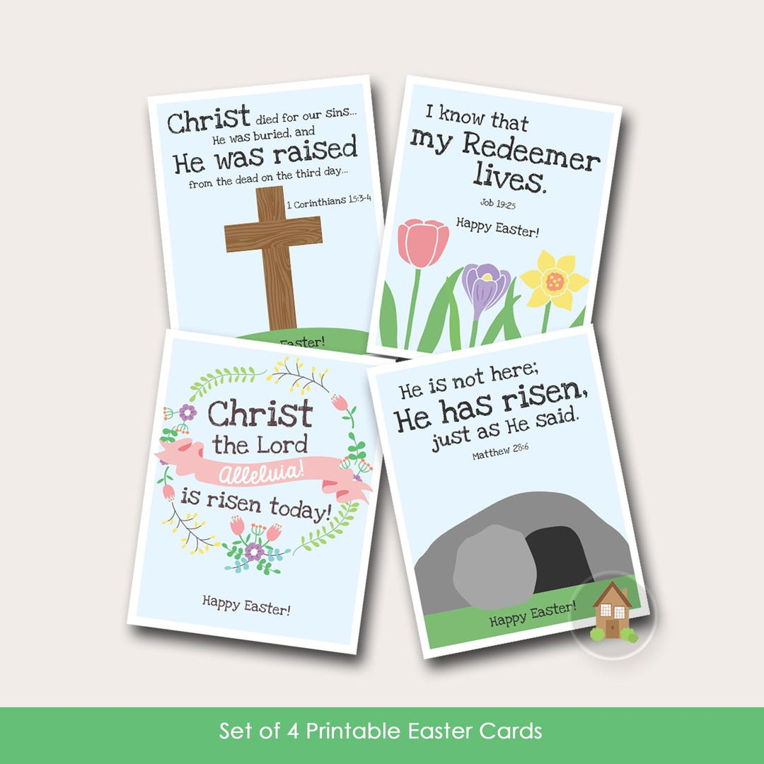 Kids Printable Christian Easter Cards | Religious, Bible Easter with Printable Easter Cards Religious