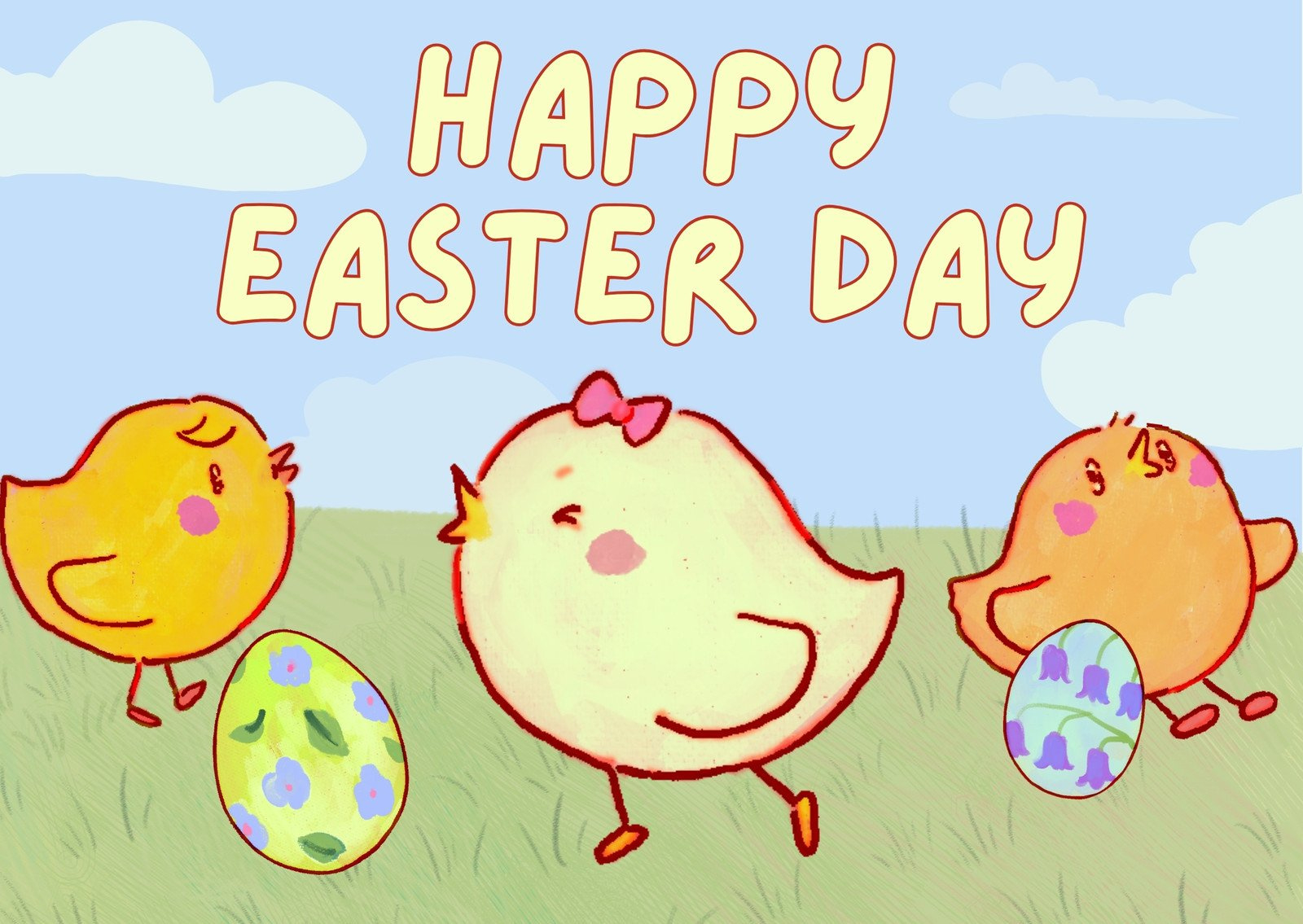 Page 2 - Free Printable, Customizable Easter Card Templates | Canva throughout Free Funny Printable Easter Cards