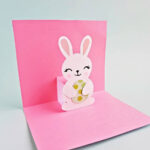 Pop Up Bunny Easter Card   Cute Easter Craft For Kids With Free Within Free Printable Pop Up Easter Cards
